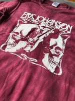Load image into Gallery viewer, *NEW* 70s Skull Shirt - Burgundy Tie-Dye