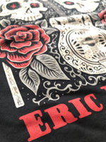 Load image into Gallery viewer, Skulls and Roses Guitar T-Shirt

