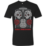 Load image into Gallery viewer, Skulls and Roses Guitar T-Shirt