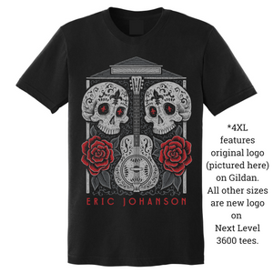 Skulls and Roses Guitar T-Shirt