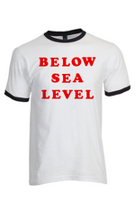 Load image into Gallery viewer, BELOW SEA LEVEL - Ringer T-Shirt (L, XL, 2XL, 3XL)

